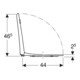 Geberit Abattant WC Renova Comfort blanc, sans barrière, antibactérien, fixation à l'arrière