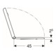 Geberit Abattant WC Renova Comfort blanc, sans obstacle, fixation par le dessous