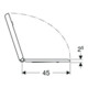 Geberit Abattant WC Renova Comfort blanc, sans obstacle, fixation par le dessous