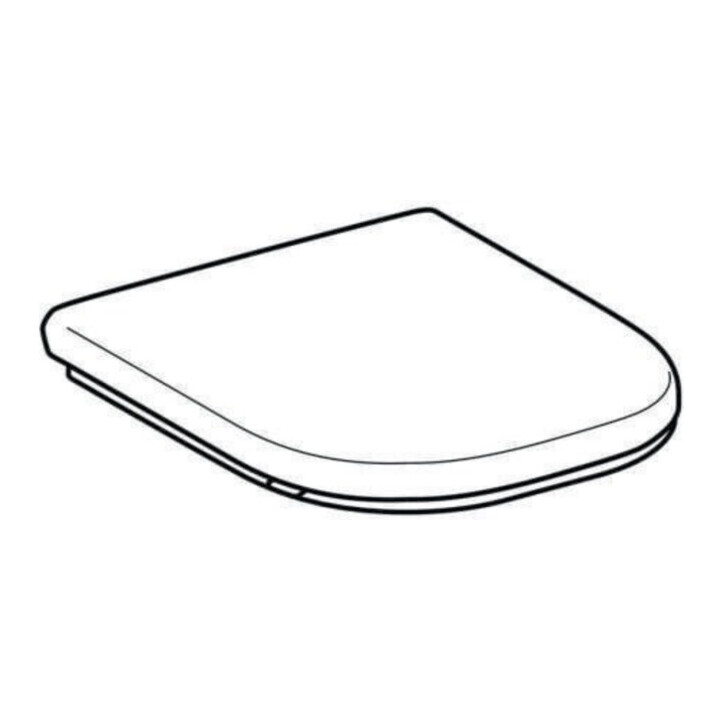 Geberit Abattant WC Renova Comfort blanc, sans obstacle, fixation par le dessous