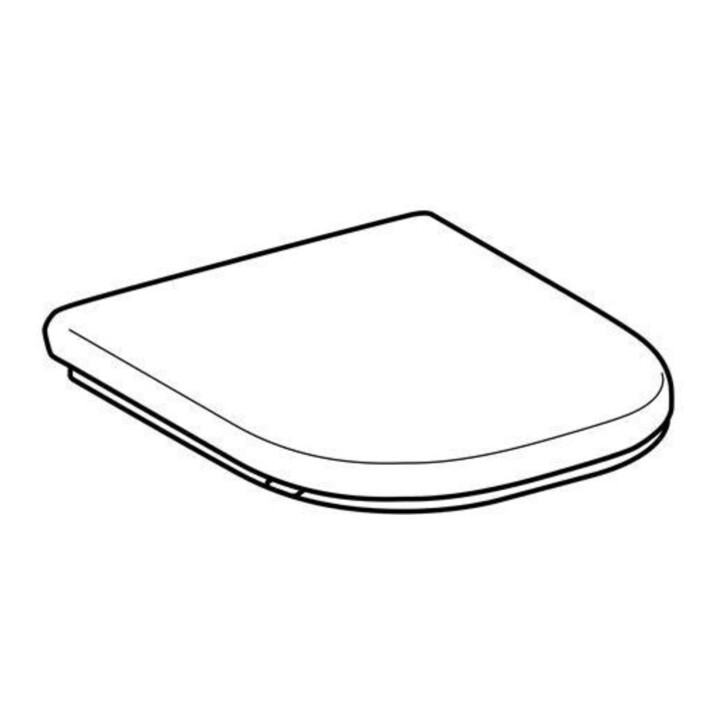 Geberit Abattant WC Renova Comfort blanc, sans obstacle, fixation par le dessous