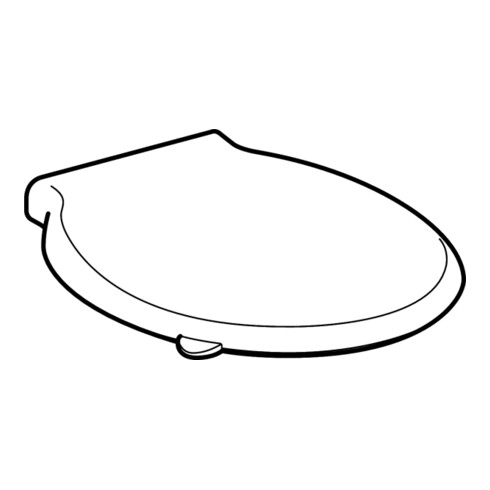 Geberit Abattant WC Renova Comfort rouge k., BF, antibactérien, fixation dessus