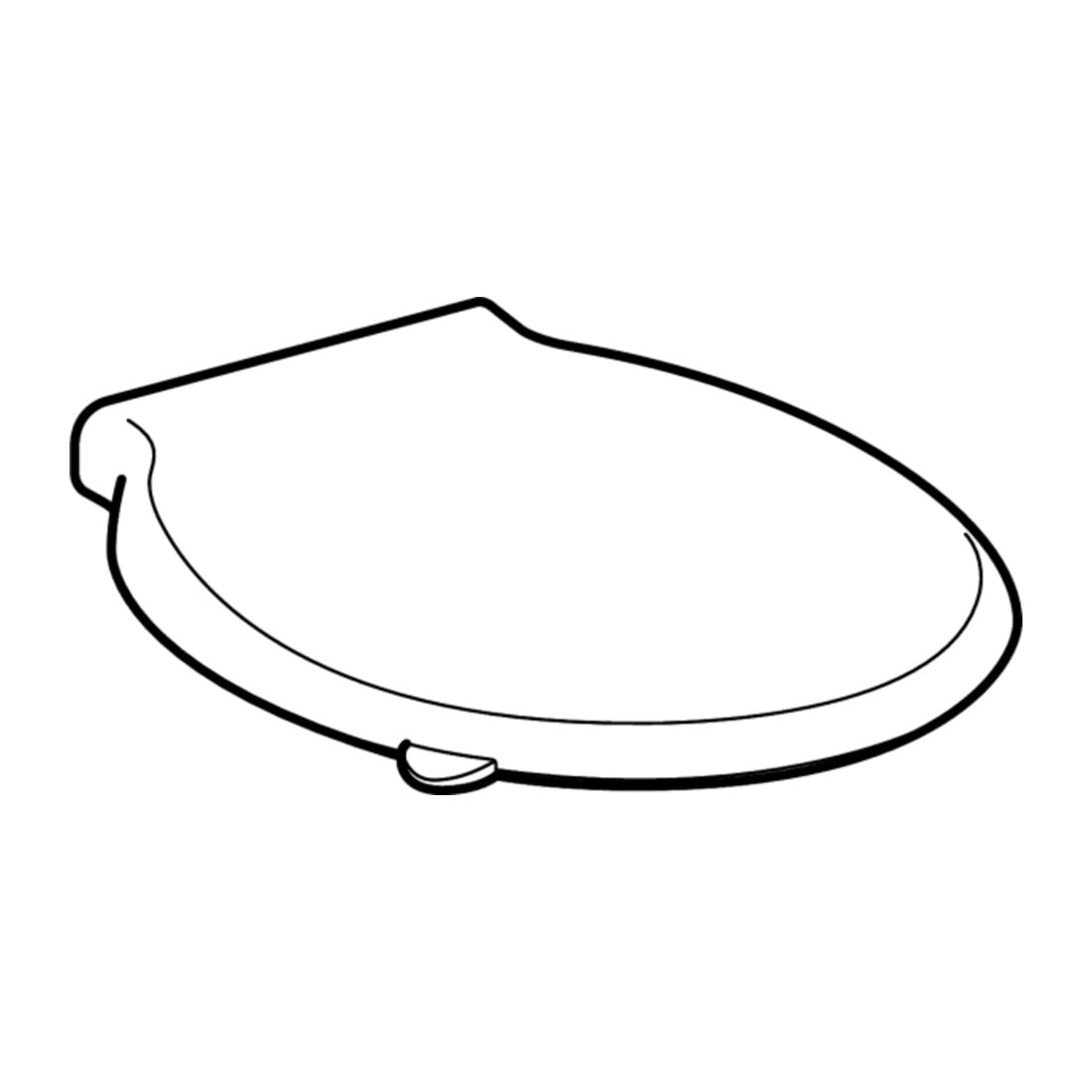 Geberit Abattant WC Renova Comfort rouge k., BF, antibactérien, fixation dessus