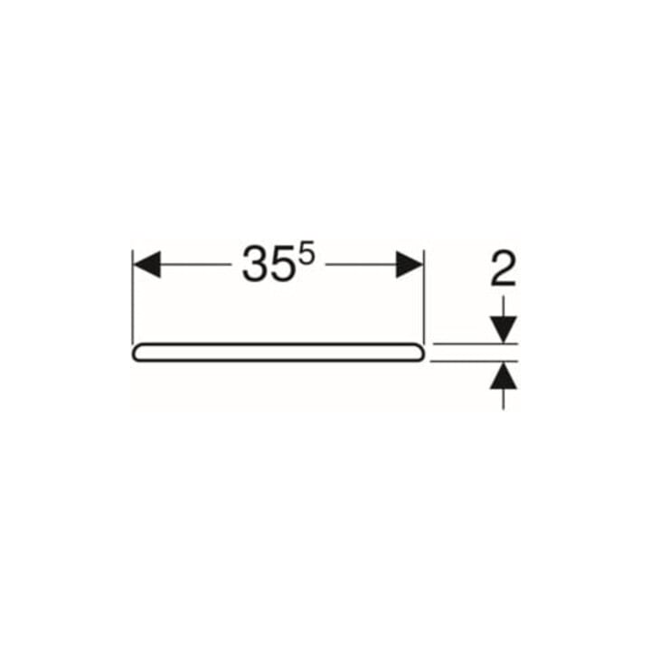 Geberit Abattant WC Renova mh, ABS, fixation inférieure, charnière ES