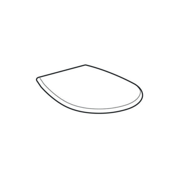 Geberit Abattant WC Renova pg., sans ABS, fixation par dessous, charnières ES