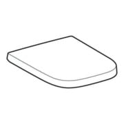 Geberit Abattant WC Renova Plan blanc, fixation avant, charnières chromées, avec frein de chute-4