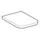 Geberit Abattant WC Renova Plan blanc, fixation par le bas, charnières inox