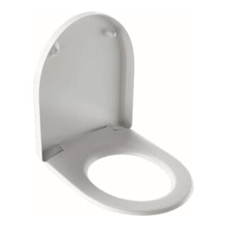 Geberit Abattant WC Renova Plan blanc, fixation par le bas, charnières inox