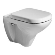 Geberit Abattant WC Renova Plan blanc, fixation par le dessous, charnières inox-1