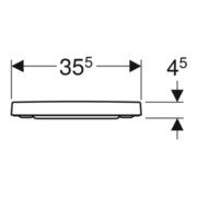 Geberit Abattant WC Renova Plan ek, fix. avant, Quick-R. MS vc, avec frein, blanc-1