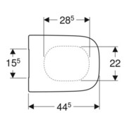 Geberit Abattant WC Renova Plan ek, fix. avant, Quick-R. MS vc, avec frein, blanc-4
