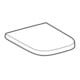 Geberit Abattant WC Renova Plan ek, fix. avant, Quick-R. MS vc, avec frein, blanc