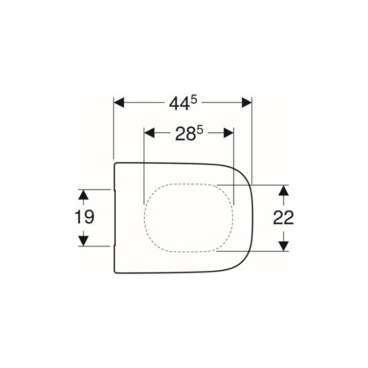 Geberit Abattant WC Renova Plan ek, fix. avant, Quick-R. MS vc, avec frein, blanc