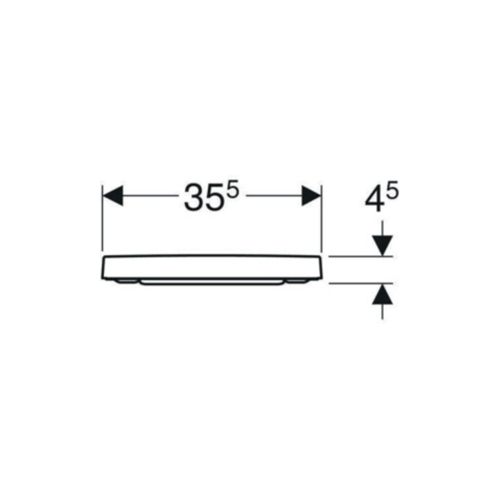 Geberit Abattant WC Renova Plan ek, fix. avant, Quick-R. MS vc, avec frein, blanc