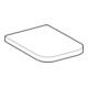 Geberit Abattant WC Renova Plan S. MS vc, avec frein, blanc, coin, fixation avant