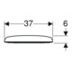 Geberit Abattant WC Renova S. ES, blanc, sans frein de chute, fixation dessus