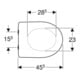 Geberit Abattant WC Renova S. ES, blanc, sans frein de chute, fixation dessus
