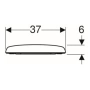 Geberit Abattant WC Renova S. ES, blanc, sans frein de chute, fixation dessus-5