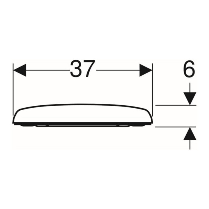 Geberit Abattant WC Renova S. ES, blanc, sans frein de chute, fixation dessus