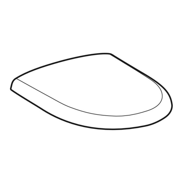 Geberit Abattant WC Renova S. ES, blanc, sans frein de chute, fixation dessus
