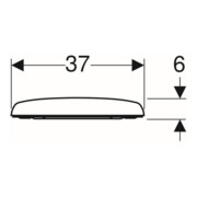 Geberit Abattant WC Renova S. MS vc, blanc, avec frein de chute, fixation par le dessus-5