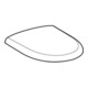 Geberit Abattant WC Renova S. MS vc, blanc, frein de chute, fixation par le dessus