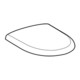 Geberit Abattant WC Renova S. MS vc, mh, m Abs, fixation par le dessus