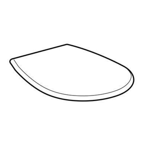 Geberit Abattant WC Renova w, sans frein, fixation par le bas, charnière ES