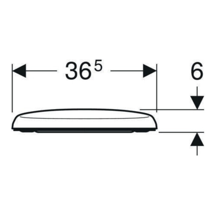 Geberit Abattant WC Renova w, sans frein, fixation par le dessous, charnières ES