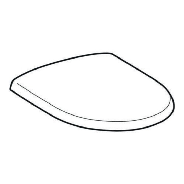Geberit Abattant WC Renova w, sans frein, fixation par le dessous, charnières ES