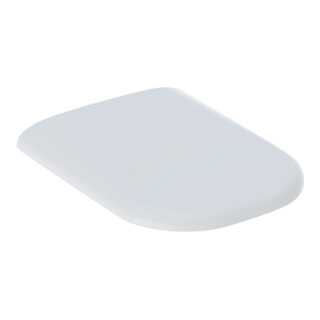 Geberit Abattant WC Smyle m avec frein de chute, blanc, charnières MS chromées