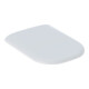 Geberit Abattant WC Smyle m avec frein de chute, blanc, charnières MS chromées-1