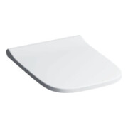 Geberit Abattant WC Smyle Square Quick, ABS, blanc, charnière MS chromée-1