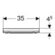 Geberit Abattant WC Smyle Square Quick, ABS, blanc, sandwich, charnières chromées