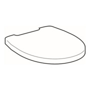 Geberit Abattant WC Virto blanc, charnières chromées, avec frein de chute-1