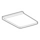 Geberit Abattant WC Xeno2 blanc, charnières MS chromées, avec frein de chute-5