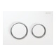 Geberit Abdeckplatte Omega 20 Pl/T we., Rg. hgl-vc, ro, f 2-Mg-Spül.-1