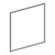 Geberit Abdeckrahmen One 60cm, Aluminium eloxiert, UP-Montage