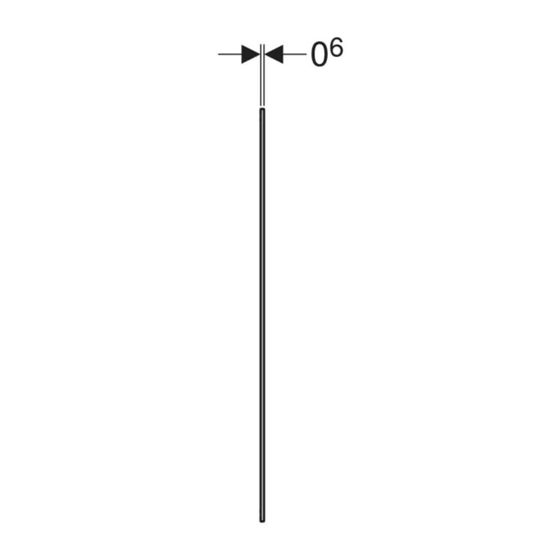 Geberit Abdeckrahmen One 60cm, sw m/Al pulverbes, UP-Montage