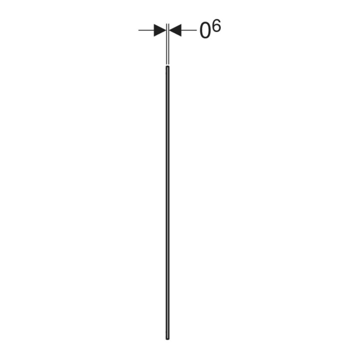 Geberit Abdeckrahmen One 90cm, Aluminium eloxiert, UP-Montage