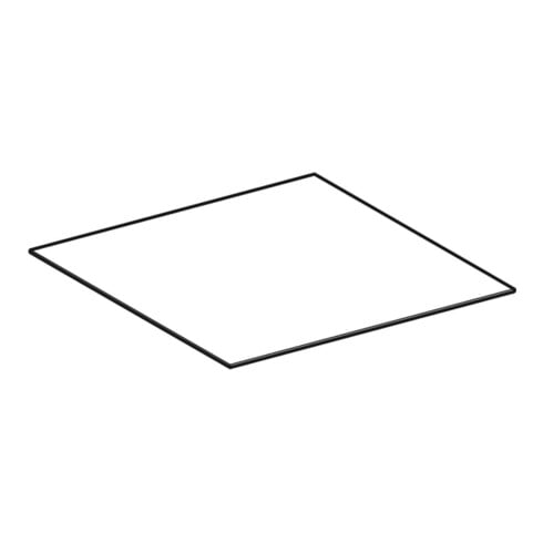 Geberit Abdeckung One pour armoire latérale + élément latéral, blanc/verre