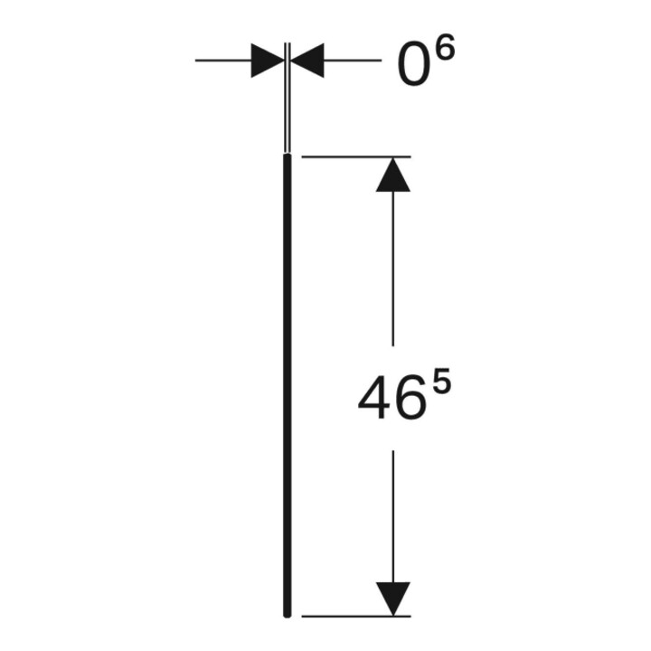 Geberit Abdeckung One pour armoire latérale + élément latéral, blanc/verre