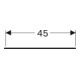 Geberit Abdeckung One pour armoire latérale + élément latéral, blanc/verre