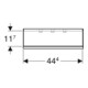 Geberit Ablage Smyle Square 45x14,8x14,3cm, lava matt-2