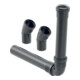 Geberit Ablaufset f Hybr.- und wasserlose Urinale, schwarz-1