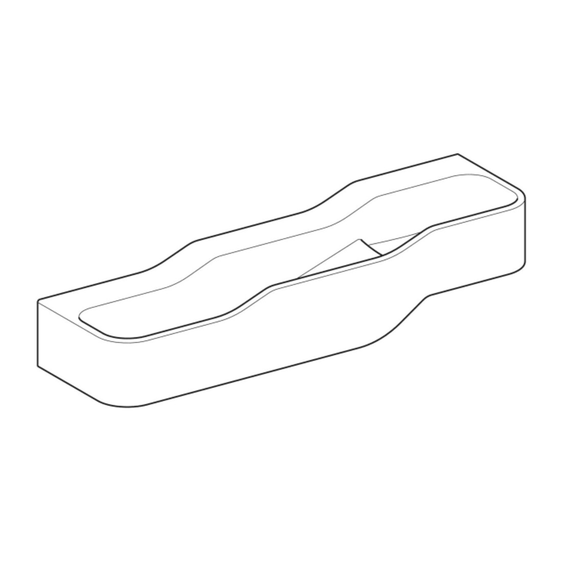 Geberit Aire de jeu/lavage Bambini 140 cm, 3 WP, prof. B g, w-a, sans décor