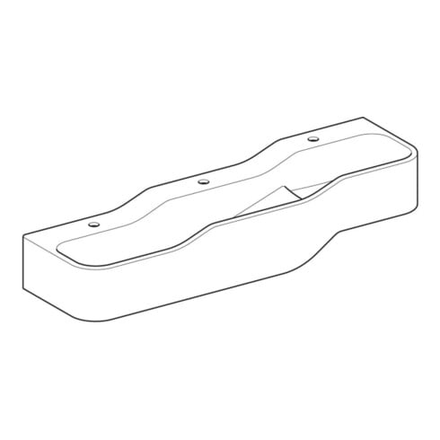 Geberit Aire de jeu/lavage Bambini 140 cm, 3 WP, prof. B gauche, w-a, sans décor