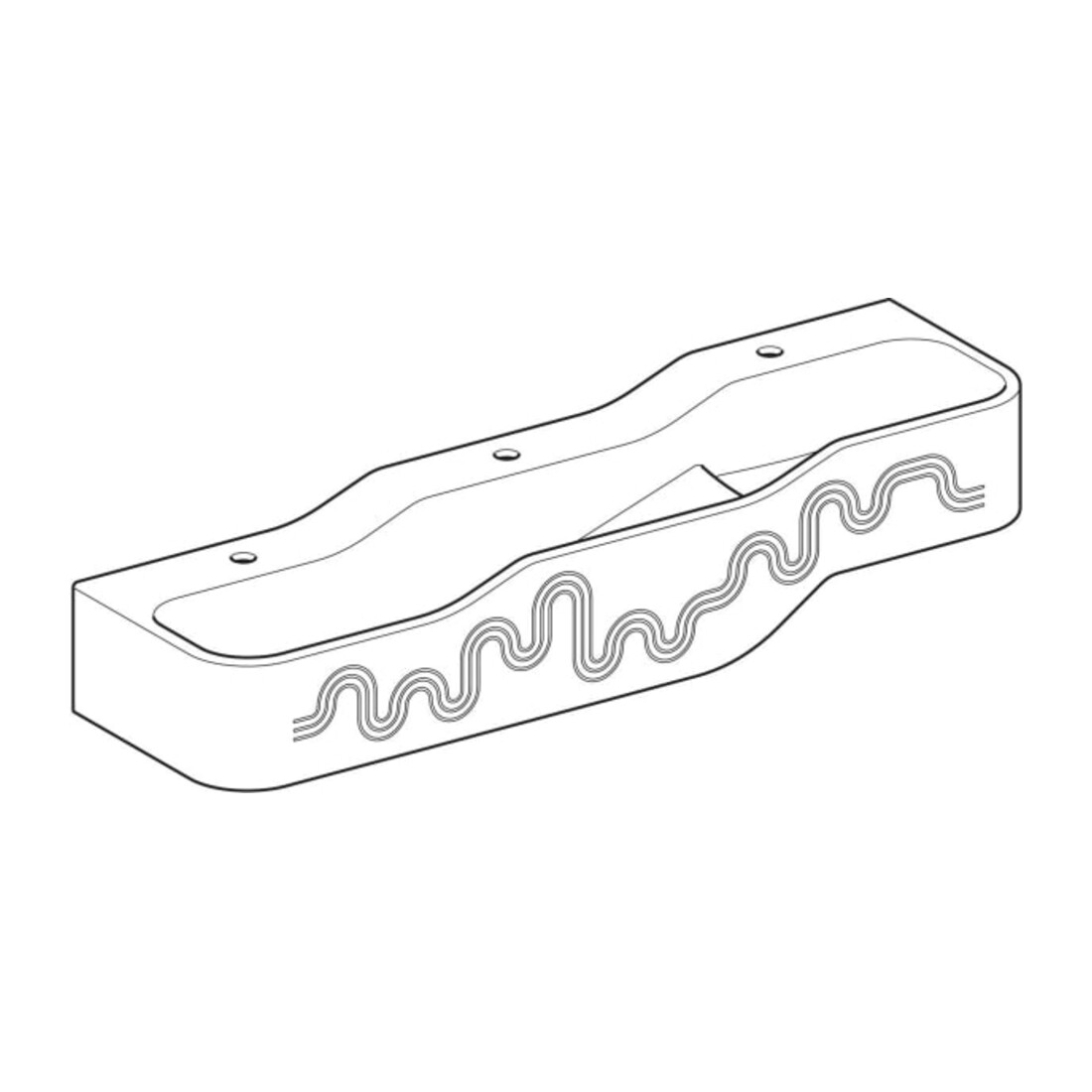 Geberit Aire de jeu/lavage Bambini 140 cm, 3 WP, prof. H I, vert / vert