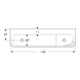 Geberit Aire de jeu/lavage Bambini 140 cm, 3 WP, prof. H L, vert / vert