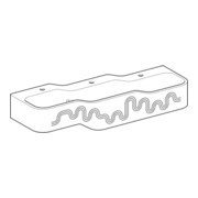 Geberit Aire de jeu/lavage Bambini 140 cm, 3 WP, prof. H L, vert / vert-2